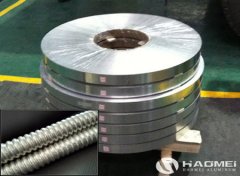 Aluminum strip for cable armour